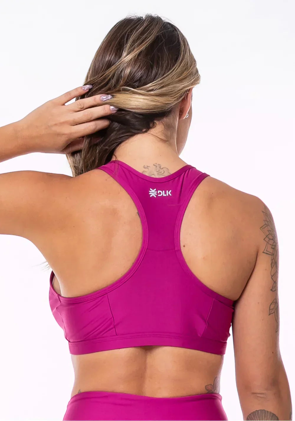 Conjunto Short + Top equilibrium pink com cós largo