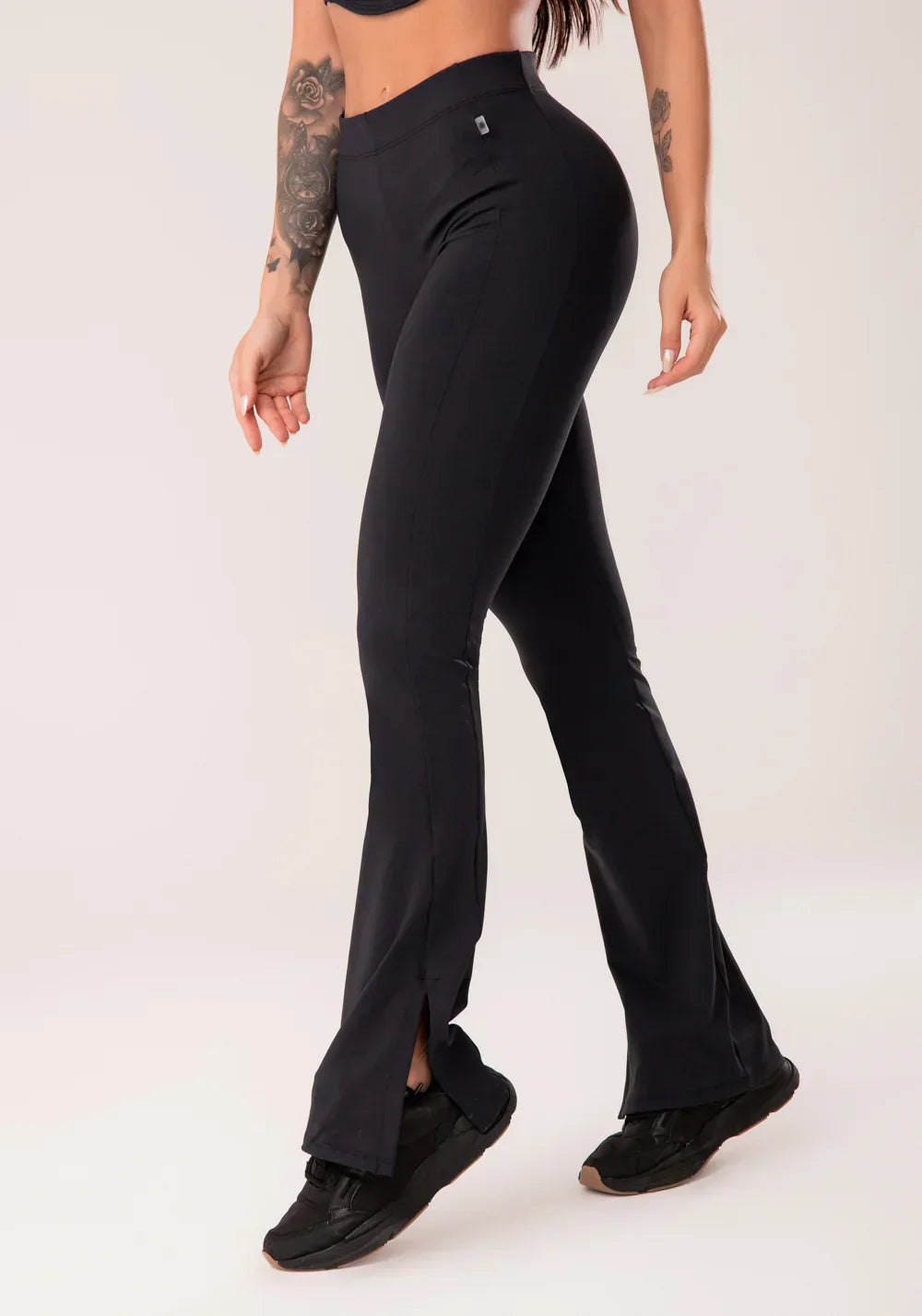 Conjunto Legging + Top corselet feminino preto harmony