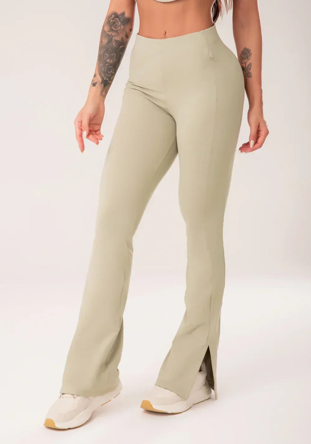 Conjunto Legging + Top corselet feminino oliva harmony
