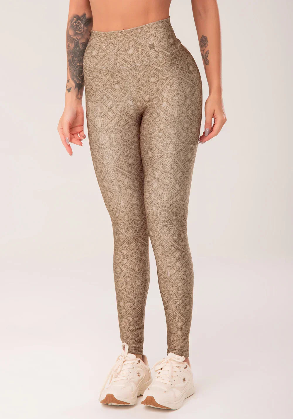 Conjunto Legging + Top fitness feminino anatômico estampado renovar astral